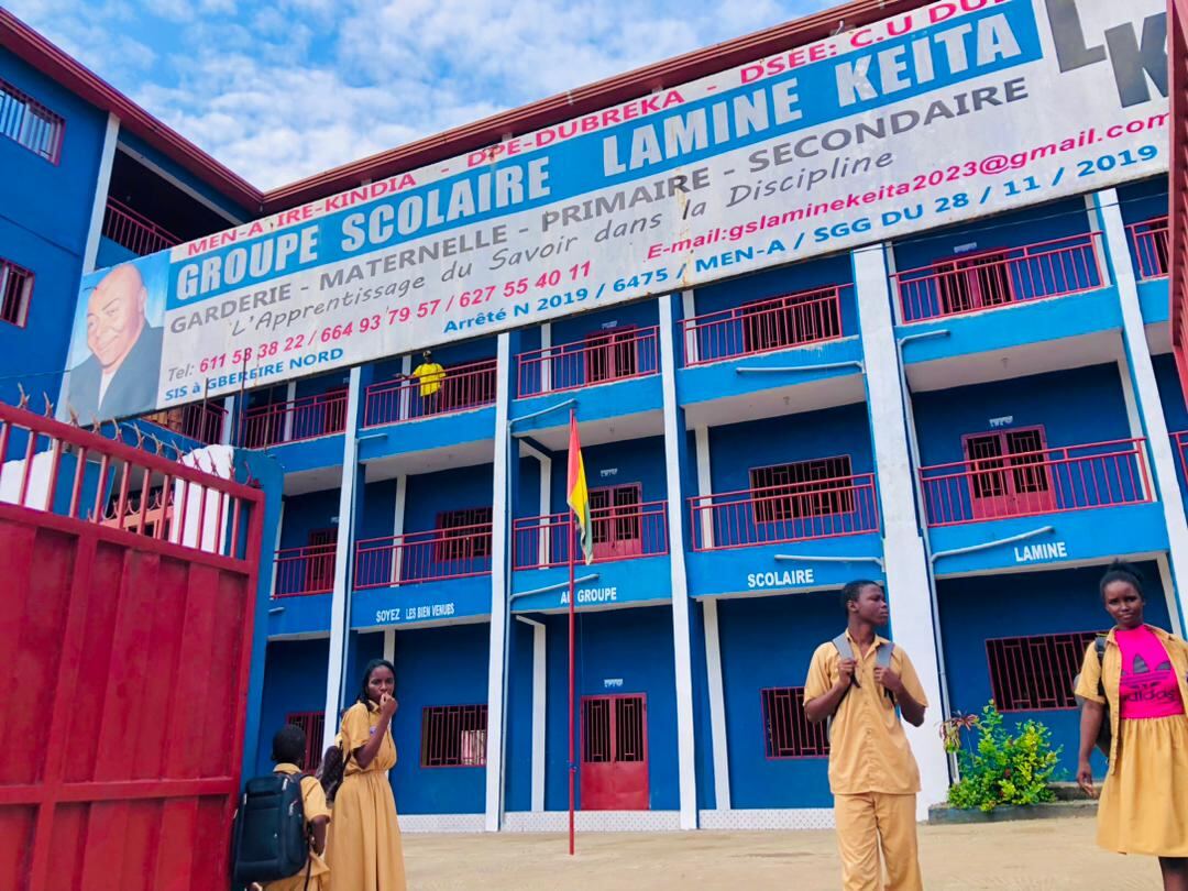 Façade du Groupe Scolaire Lamine Keita
